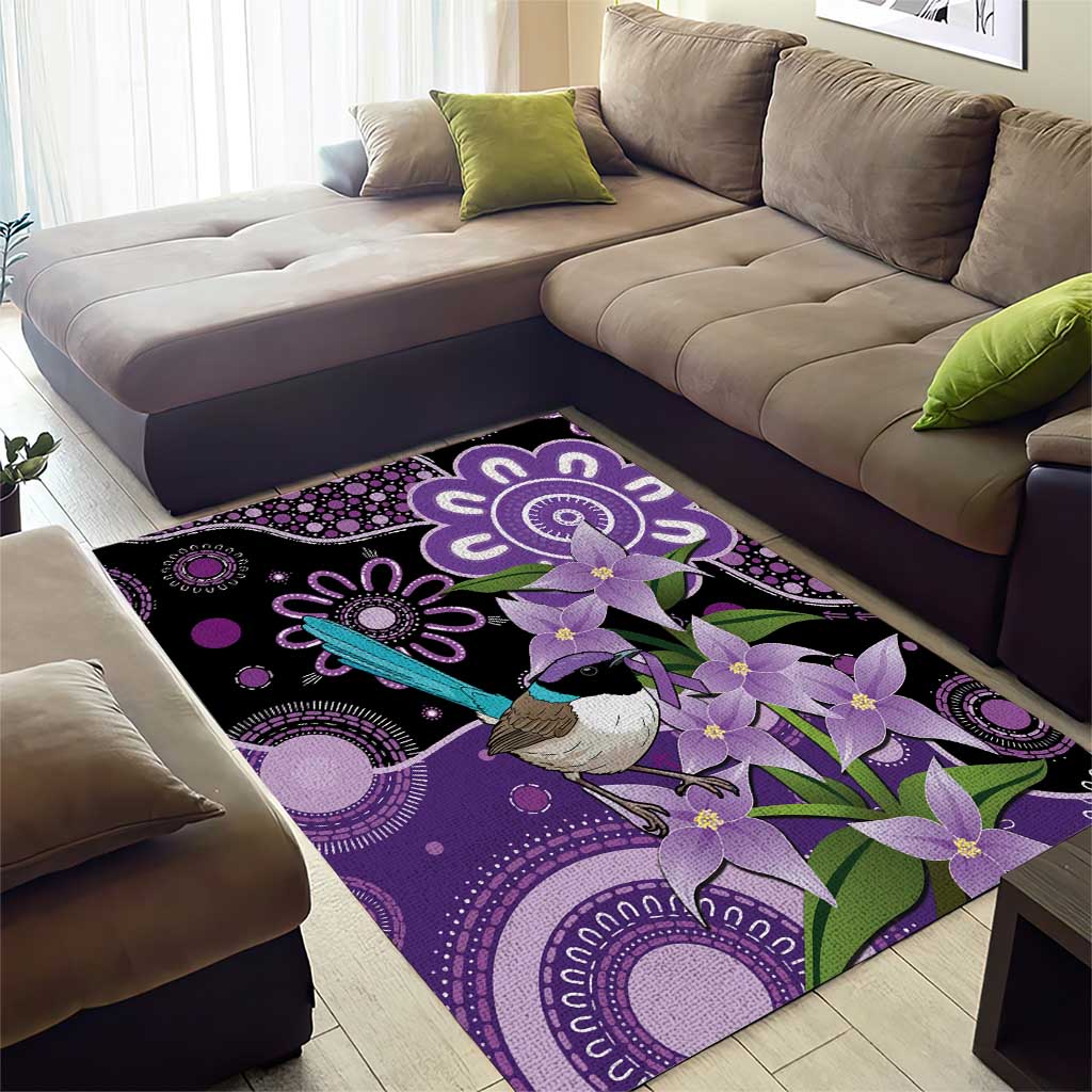 Australia Epilepsy Awareness Area Rug Purple-crowned Fairywren Boronia Aboriginal - Aussie Hoodie