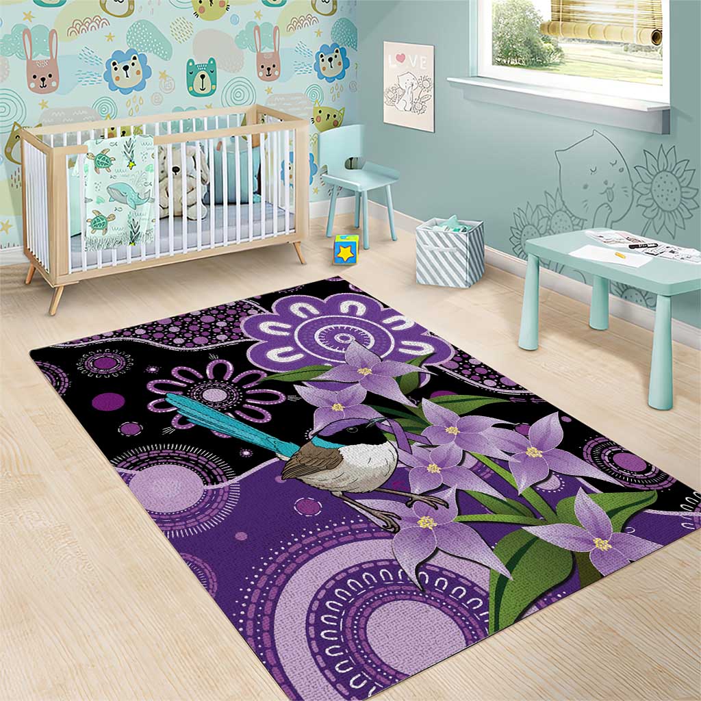 Australia Epilepsy Awareness Area Rug Purple-crowned Fairywren Boronia Aboriginal - Aussie Hoodie