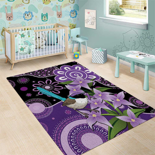 Australia Epilepsy Awareness Area Rug Purple-crowned Fairywren Boronia Aboriginal - Aussie Hoodie