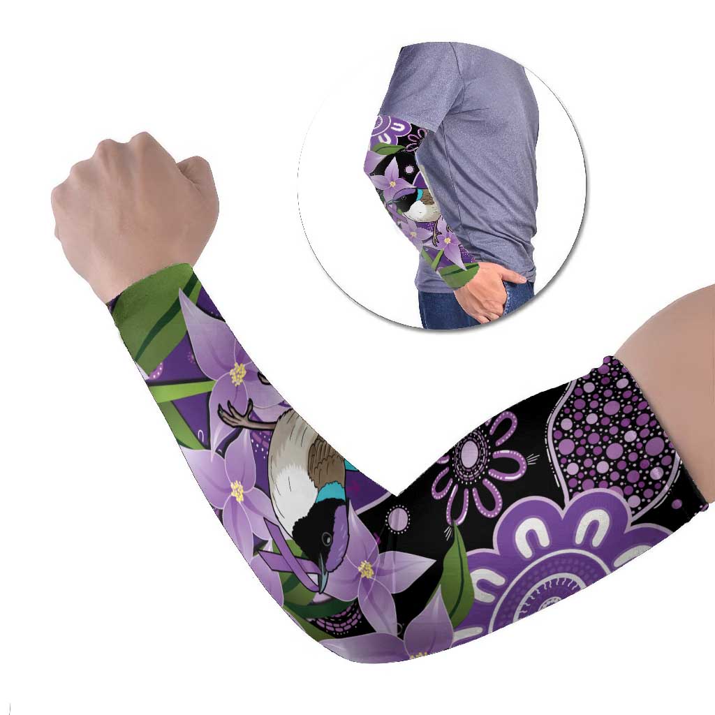 Australia Epilepsy Awareness Arm Sleeves Purple-crowned Fairywren Boronia Aboriginal - Aussie Hoodie