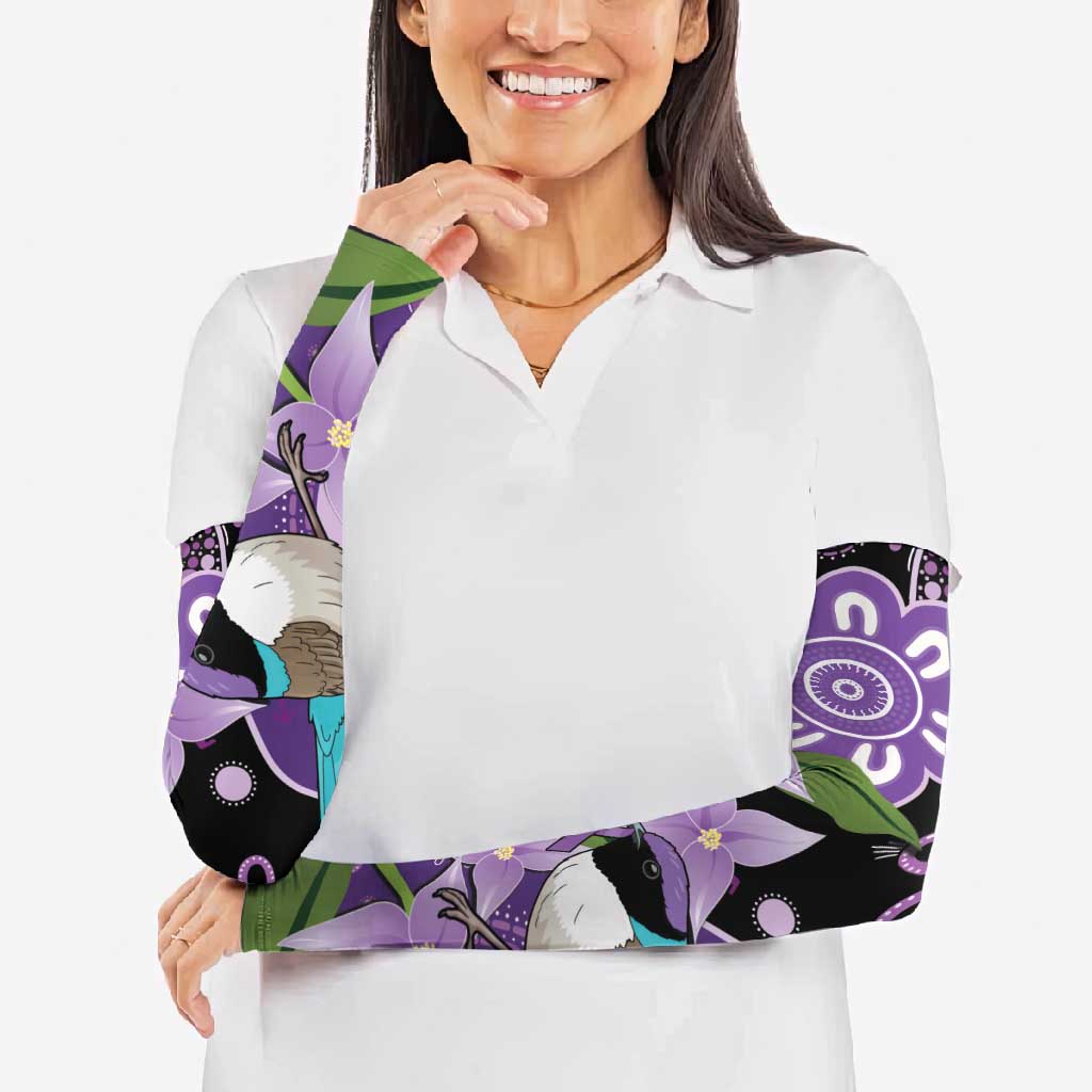 Australia Epilepsy Awareness Arm Sleeves Purple-crowned Fairywren Boronia Aboriginal - Aussie Hoodie