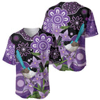 Australia Epilepsy Awareness Baseball Jersey Purple-crowned Fairywren Boronia Aboriginal - Aussie Hoodie