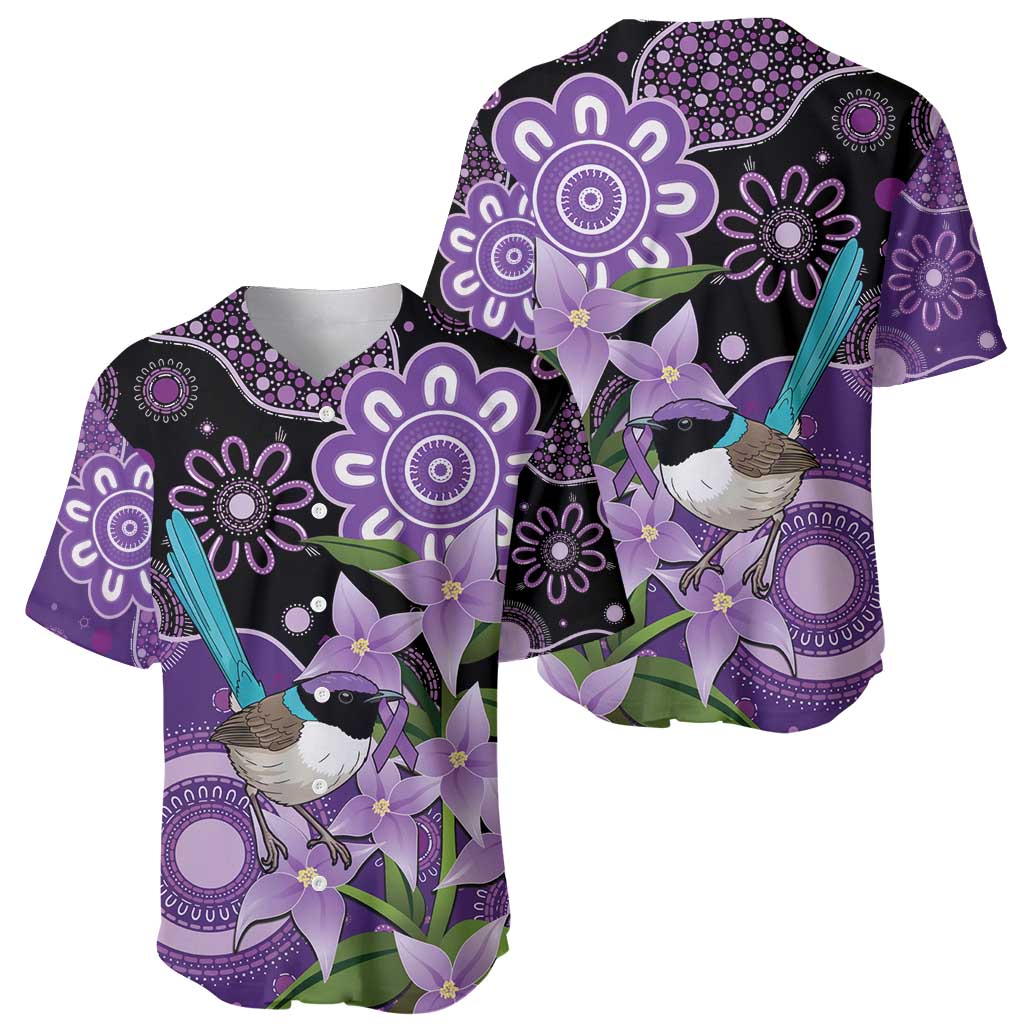 Australia Epilepsy Awareness Baseball Jersey Purple-crowned Fairywren Boronia Aboriginal - Aussie Hoodie