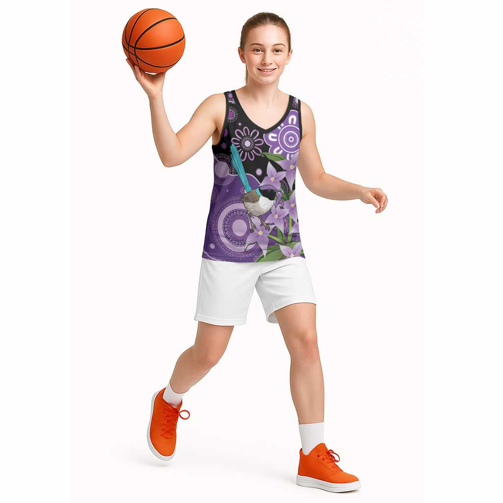 Australia Epilepsy Awareness Basketball Jersey Purple-crowned Fairywren Boronia Aboriginal - Aussie Hoodie