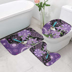 Australia Epilepsy Awareness Bathroom Set Purple-crowned Fairywren Boronia Aboriginal - Aussie Hoodie