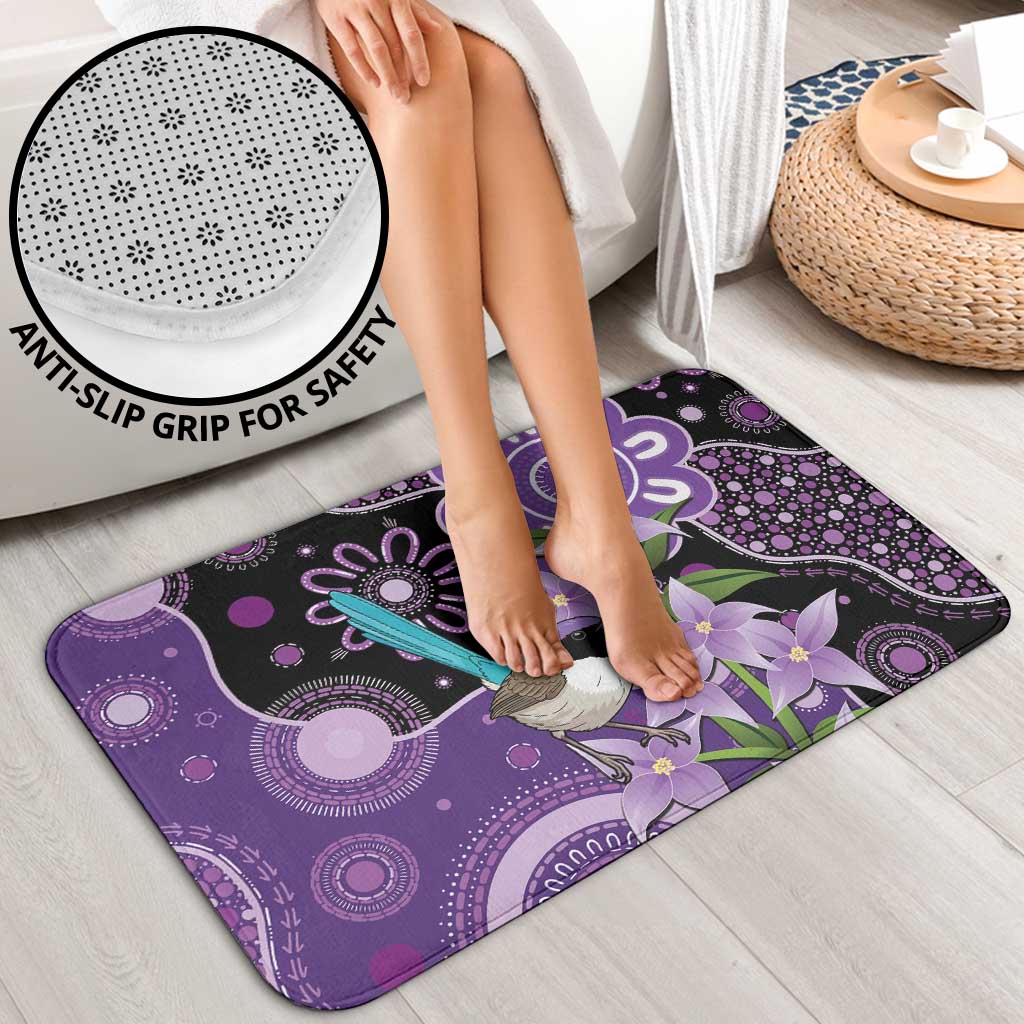Australia Epilepsy Awareness Bathroom Set Purple-crowned Fairywren Boronia Aboriginal - Aussie Hoodie