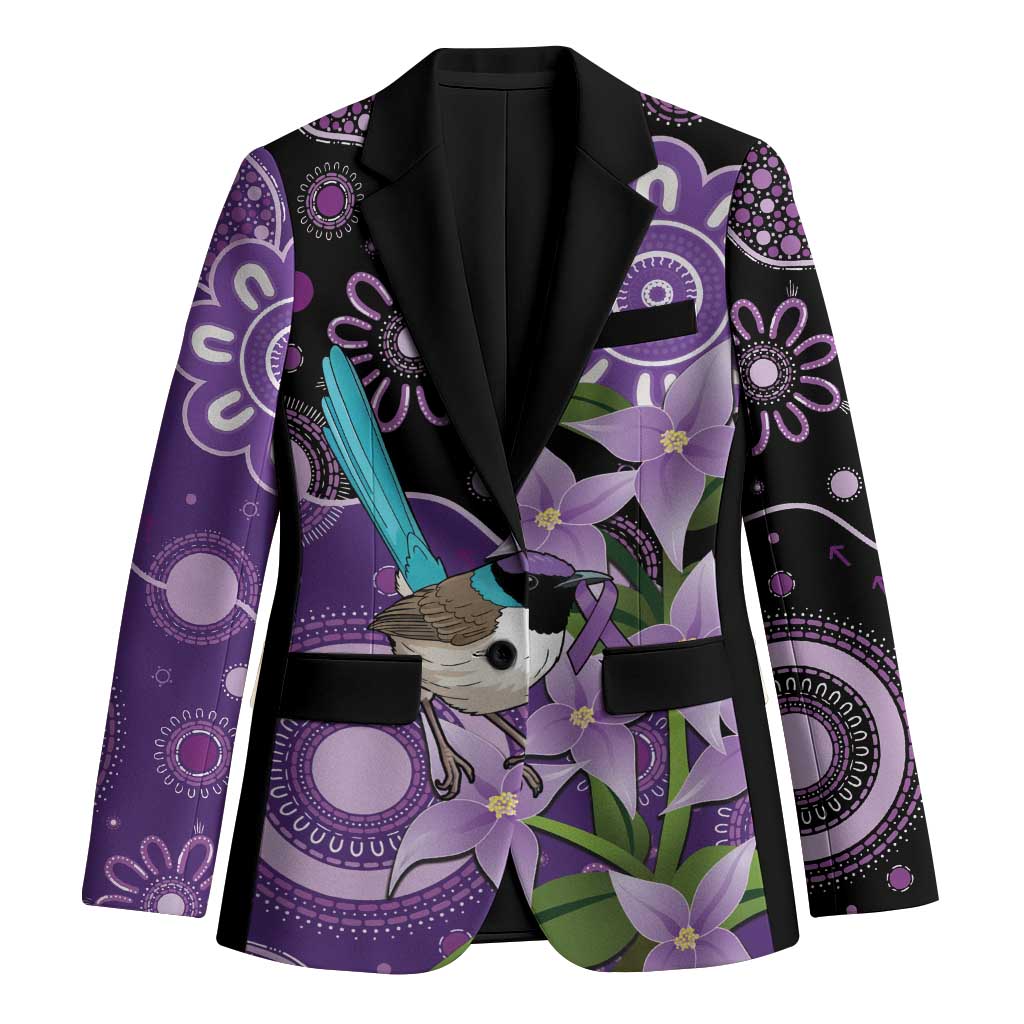 Australia Epilepsy Awareness Blazer Purple-crowned Fairywren Boronia Aboriginal - Aussie Hoodie