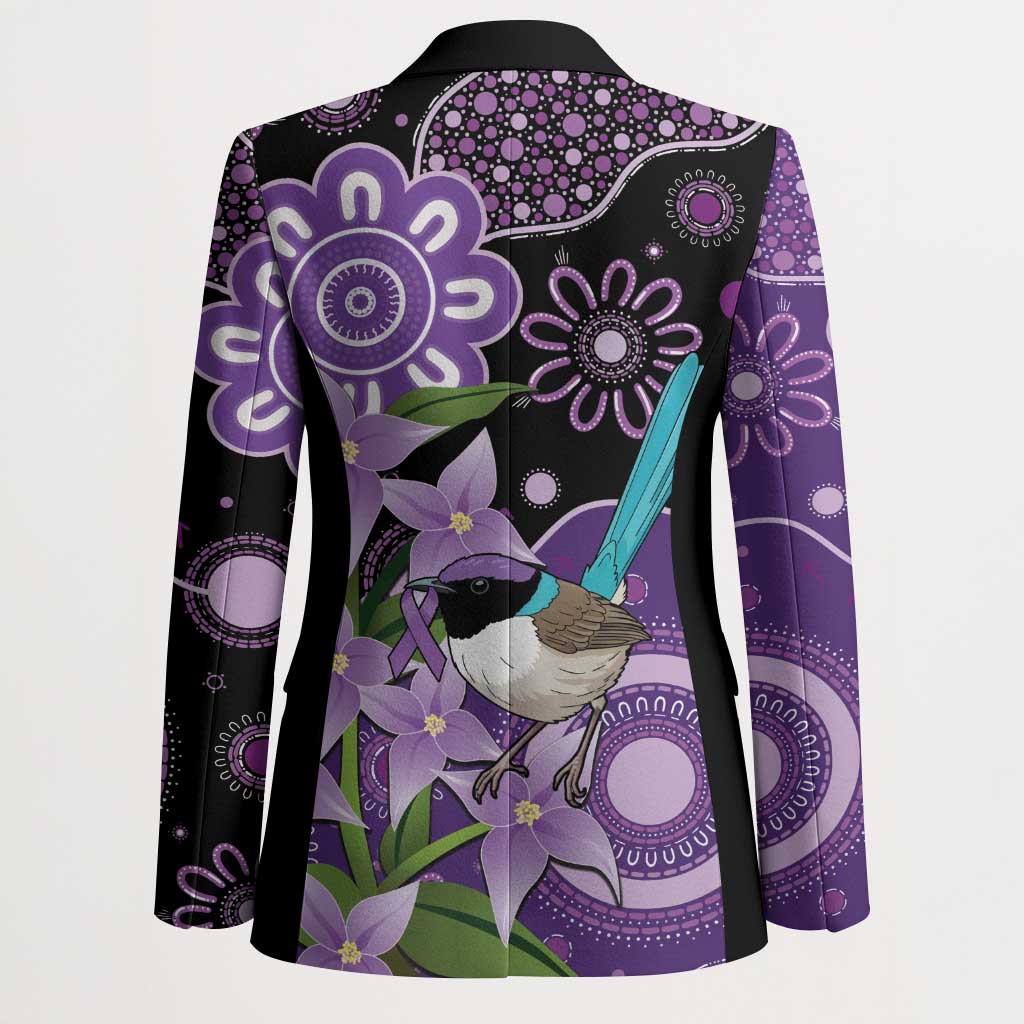 Australia Epilepsy Awareness Blazer Purple-crowned Fairywren Boronia Aboriginal - Aussie Hoodie