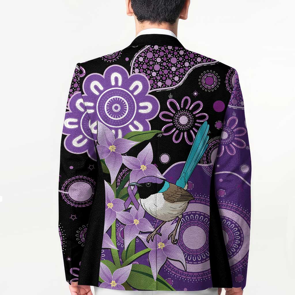 Australia Epilepsy Awareness Blazer Purple-crowned Fairywren Boronia Aboriginal - Aussie Hoodie