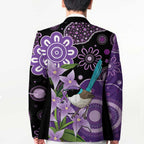 Australia Epilepsy Awareness Blazer Purple-crowned Fairywren Boronia Aboriginal - Aussie Hoodie