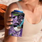 Australia Epilepsy Awareness 4 in 1 Can Cooler Tumbler Purple-crowned Fairywren Boronia Aboriginal - Aussie Hoodie