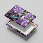 Australia Epilepsy Awareness Canvas Wall Art Purple-crowned Fairywren Boronia Aboriginal - Aussie Hoodie