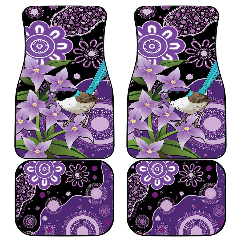 Australia Epilepsy Awareness Car Mats Purple-crowned Fairywren Boronia Aboriginal - Aussie Hoodie