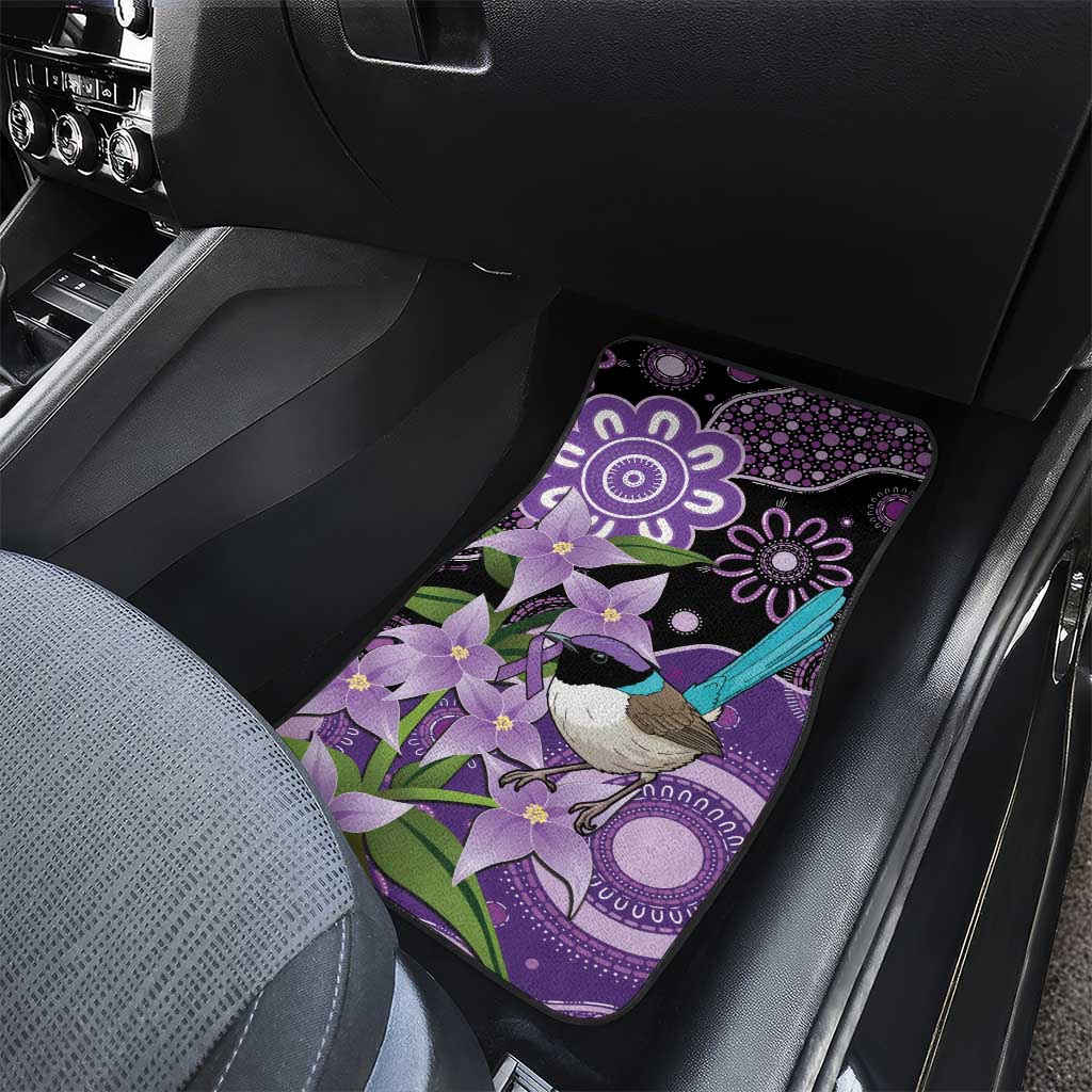 Australia Epilepsy Awareness Car Mats Purple-crowned Fairywren Boronia Aboriginal - Aussie Hoodie