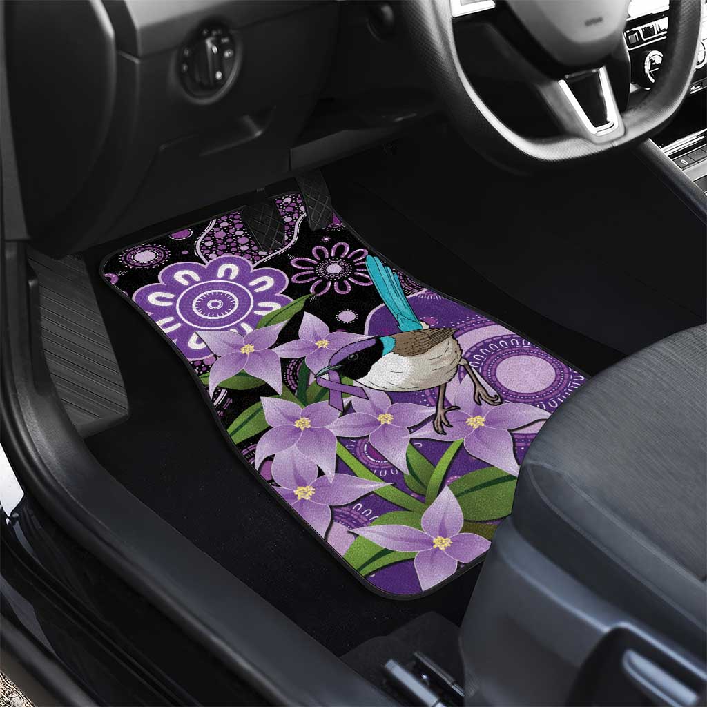 Australia Epilepsy Awareness Car Mats Purple-crowned Fairywren Boronia Aboriginal - Aussie Hoodie