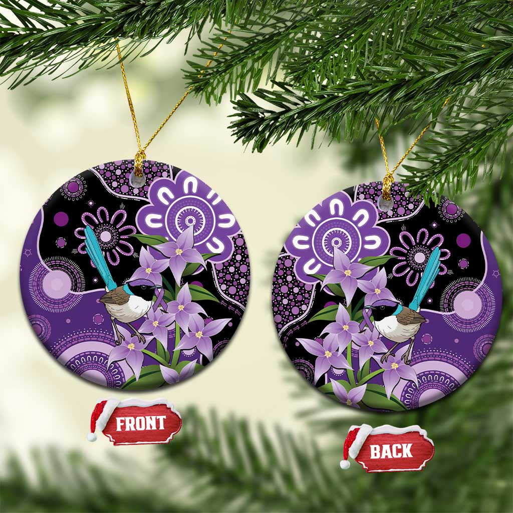 Australia Epilepsy Awareness Ceramic Ornament Purple-crowned Fairywren Boronia Aboriginal - Aussie Hoodie