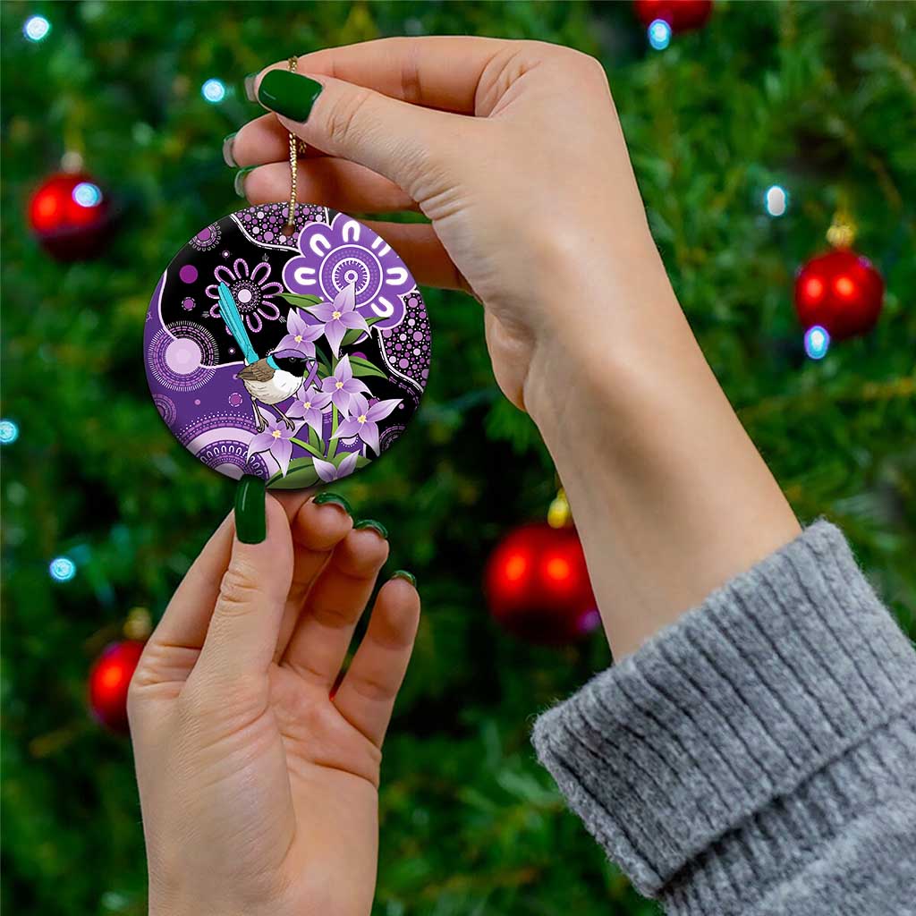 Australia Epilepsy Awareness Ceramic Ornament Purple-crowned Fairywren Boronia Aboriginal - Aussie Hoodie