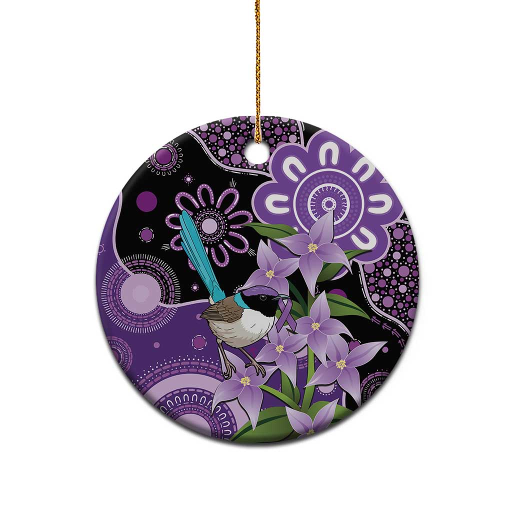 Australia Epilepsy Awareness Ceramic Ornament Purple-crowned Fairywren Boronia Aboriginal - Aussie Hoodie