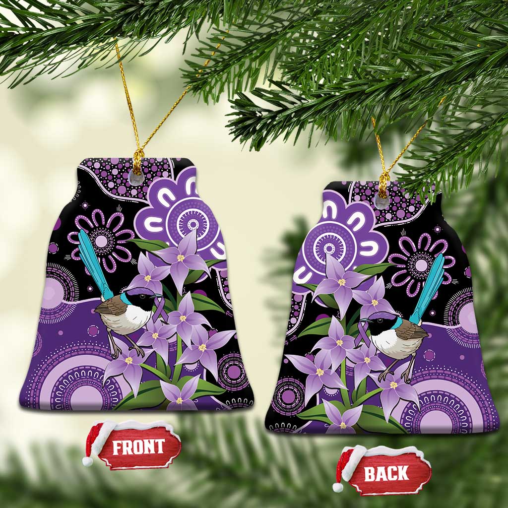 Australia Epilepsy Awareness Ceramic Ornament Purple-crowned Fairywren Boronia Aboriginal - Aussie Hoodie