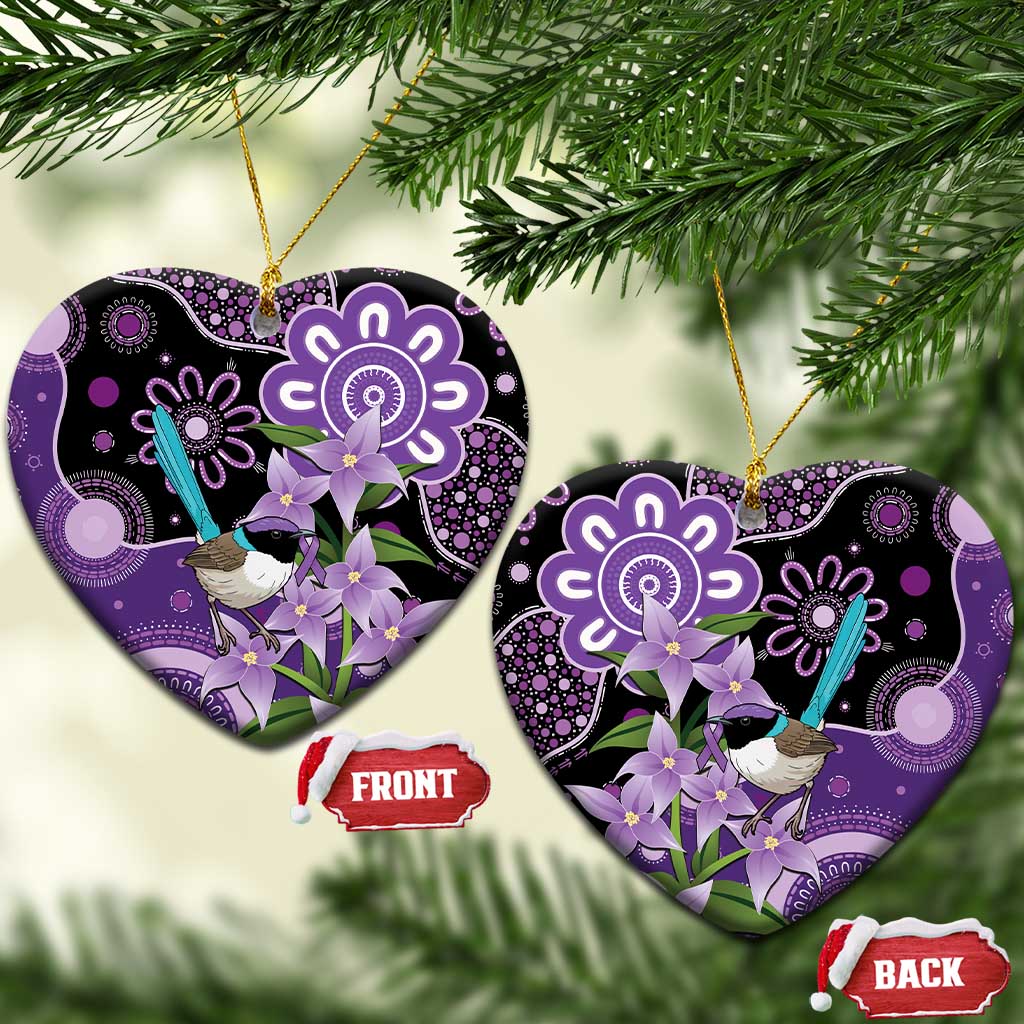 Australia Epilepsy Awareness Ceramic Ornament Purple-crowned Fairywren Boronia Aboriginal - Aussie Hoodie
