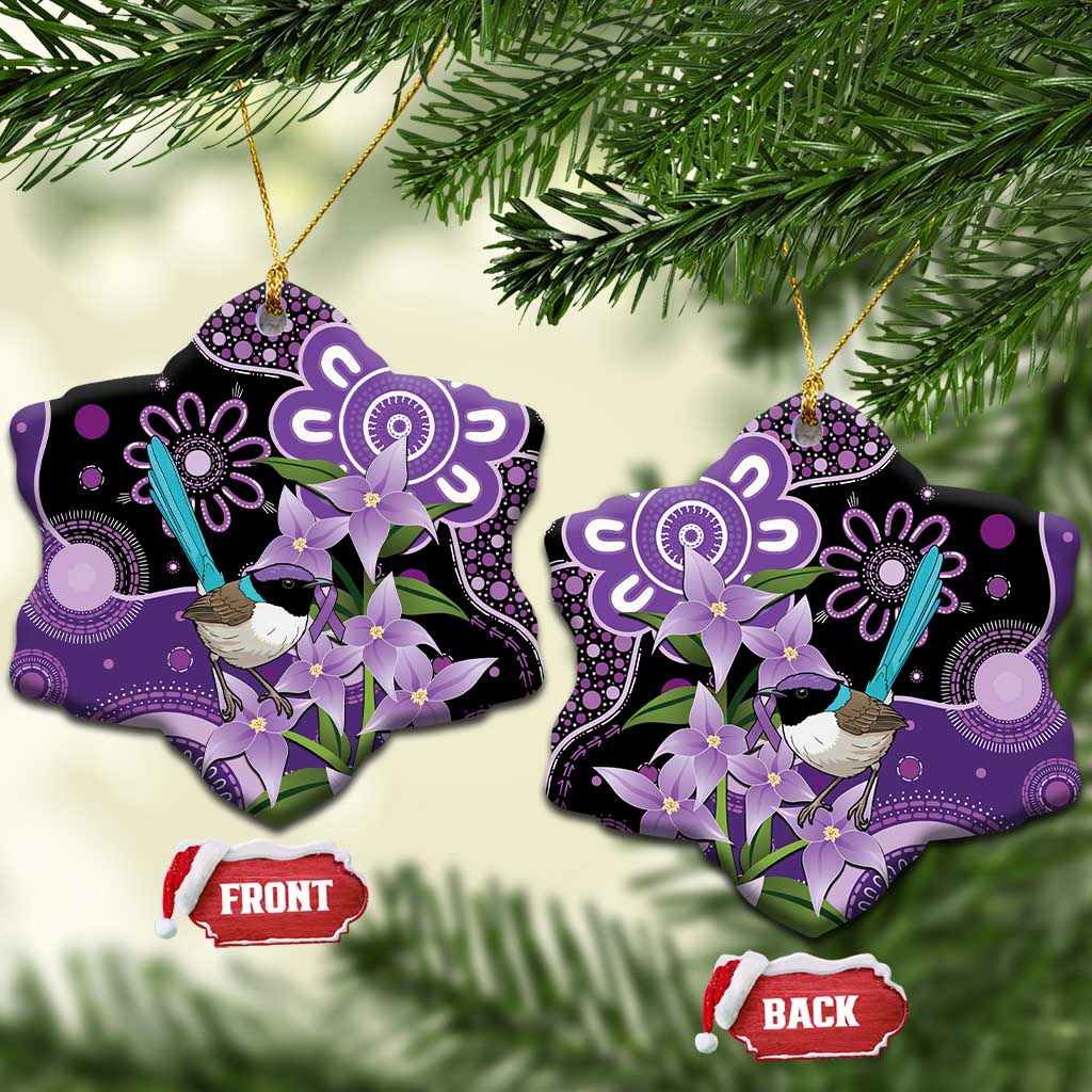 Australia Epilepsy Awareness Ceramic Ornament Purple-crowned Fairywren Boronia Aboriginal - Aussie Hoodie