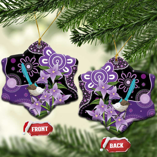 Australia Epilepsy Awareness Ceramic Ornament Purple-crowned Fairywren Boronia Aboriginal - Aussie Hoodie
