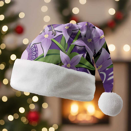 Australia Epilepsy Awareness Christmas Santa Hat Purple-crowned Fairywren Boronia Aboriginal - Aussie Hoodie