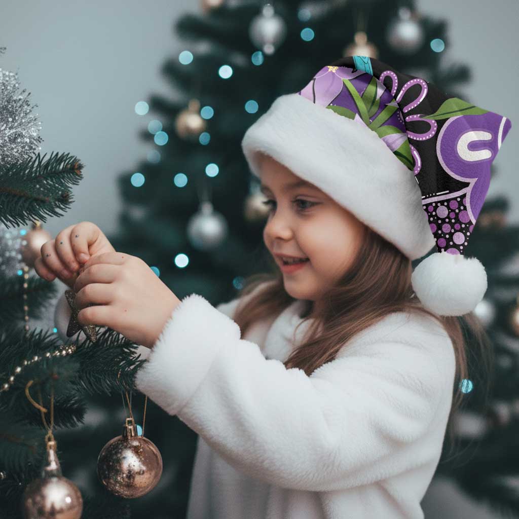 Australia Epilepsy Awareness Christmas Santa Hat Purple-crowned Fairywren Boronia Aboriginal - Aussie Hoodie