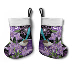 Australia Epilepsy Awareness Christmas Stocking Purple-crowned Fairywren Boronia Aboriginal - Aussie Hoodie