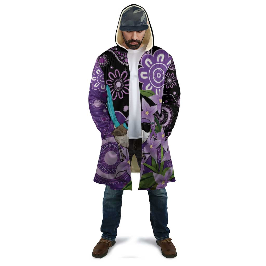 Australia Epilepsy Awareness Cloak Purple-crowned Fairywren Boronia Aboriginal - Aussie Hoodie