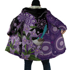 Australia Epilepsy Awareness Cloak Purple-crowned Fairywren Boronia Aboriginal - Aussie Hoodie
