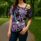 Australia Epilepsy Awareness Cross Shoulder Shirt Purple-crowned Fairywren Boronia Aboriginal - Aussie Hoodie