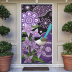 Australia Epilepsy Awareness Door Cover Purple-crowned Fairywren Boronia Aboriginal - Aussie Hoodie