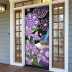 Australia Epilepsy Awareness Door Cover Purple-crowned Fairywren Boronia Aboriginal - Aussie Hoodie