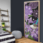 Australia Epilepsy Awareness Door Cover Purple-crowned Fairywren Boronia Aboriginal - Aussie Hoodie