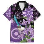 Australia Epilepsy Awareness Family Matching Long Sleeve Bodycon Dress and Hawaiian Shirt Purple-crowned Fairywren Boronia Aboriginal - Aussie Hoodie
