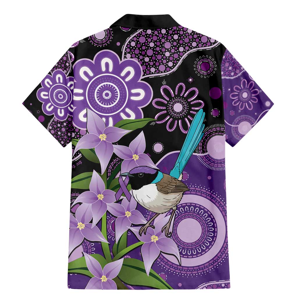 Australia Epilepsy Awareness Family Matching Mermaid Dress and Hawaiian Shirt Purple-crowned Fairywren Boronia Aboriginal - Aussie Hoodie