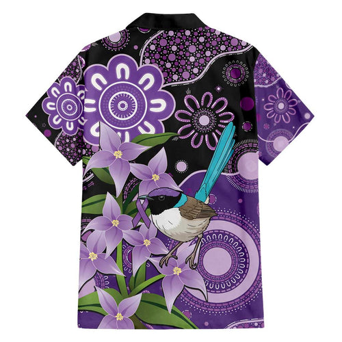 Australia Epilepsy Awareness Family Matching Tank Maxi Dress and Hawaiian Shirt Purple-crowned Fairywren Boronia Aboriginal - Aussie Hoodie