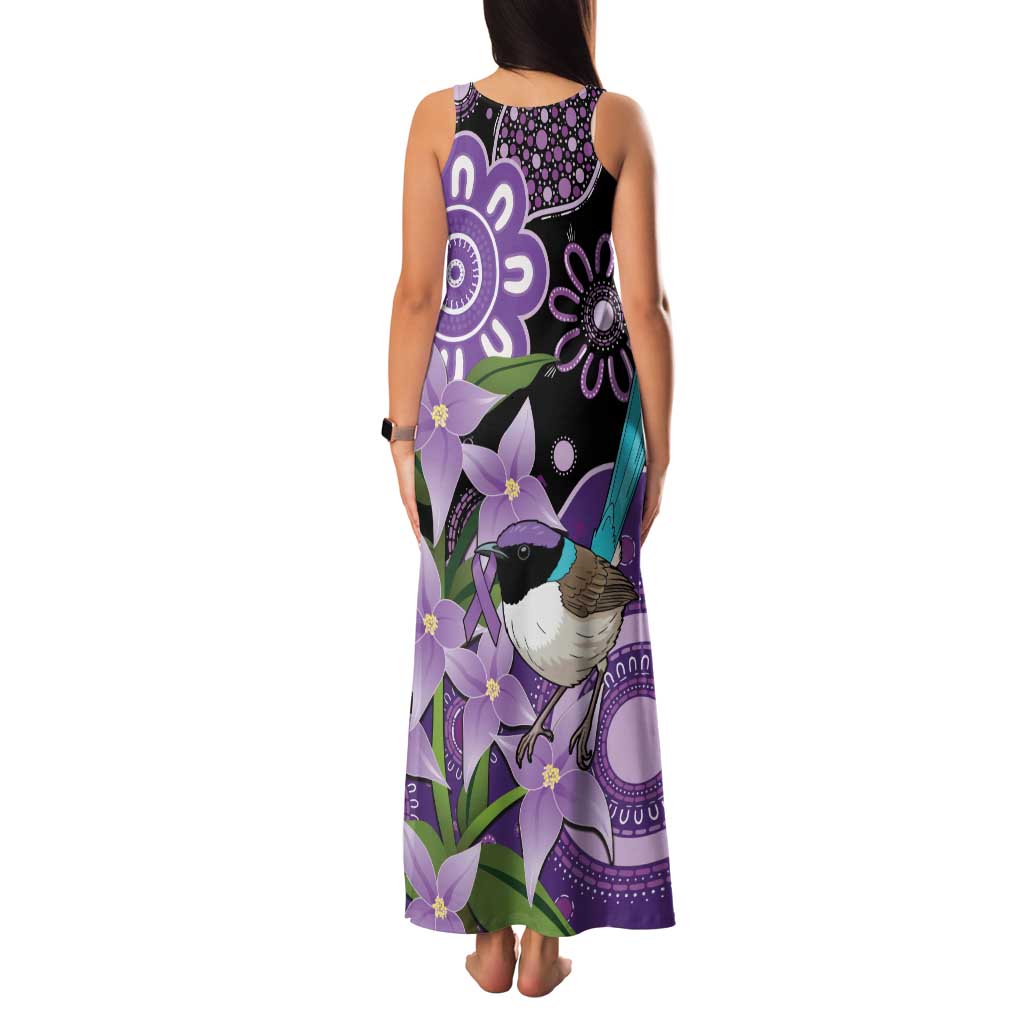 Australia Epilepsy Awareness Family Matching Tank Maxi Dress and Hawaiian Shirt Purple-crowned Fairywren Boronia Aboriginal - Aussie Hoodie