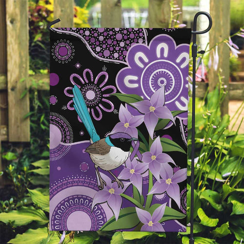 Australia Epilepsy Awareness Garden Flag Purple-crowned Fairywren Boronia Aboriginal - Aussie Hoodie