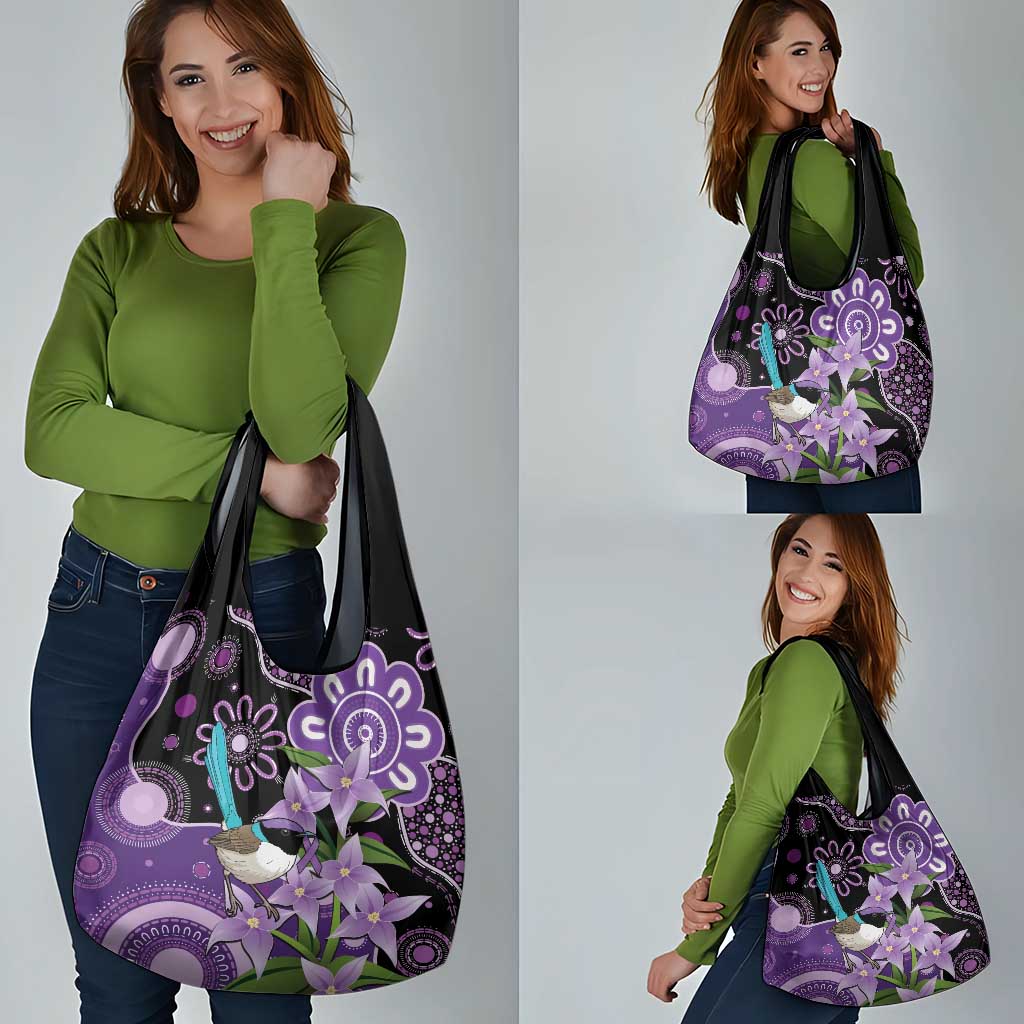 Australia Epilepsy Awareness Grocery Bag Purple-crowned Fairywren Boronia Aboriginal - Aussie Hoodie