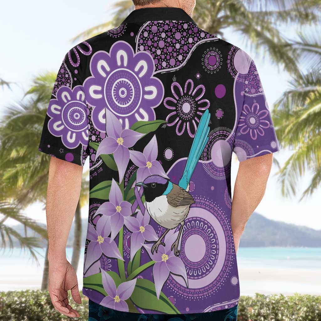 Australia Epilepsy Awareness Hawaiian Shirt Purple-crowned Fairywren Boronia Aboriginal - Aussie Hoodie