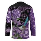 Australia Epilepsy Awareness Hockey Jersey Purple-crowned Fairywren Boronia Aboriginal - Aussie Hoodie