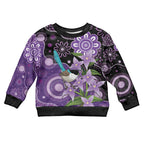 Australia Epilepsy Awareness Kid Ugly Christmas Sweater Purple-crowned Fairywren Boronia Aboriginal - Aussie Hoodie