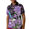 Australia Epilepsy Awareness Kid Polo Shirt Purple-crowned Fairywren Boronia Aboriginal - Aussie Hoodie