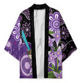Australia Epilepsy Awareness Kimono Purple-crowned Fairywren Boronia Aboriginal - Aussie Hoodie