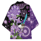 Australia Epilepsy Awareness Kimono Purple-crowned Fairywren Boronia Aboriginal - Aussie Hoodie