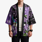 Australia Epilepsy Awareness Kimono Purple-crowned Fairywren Boronia Aboriginal - Aussie Hoodie