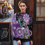Australia Epilepsy Awareness Ugly Christmas Sweater Purple-crowned Fairywren Boronia Aboriginal - Aussie Hoodie