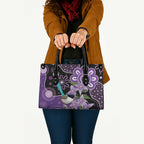 Australia Epilepsy Awareness Leather Bag Purple-crowned Fairywren Boronia Aboriginal - Aussie Hoodie
